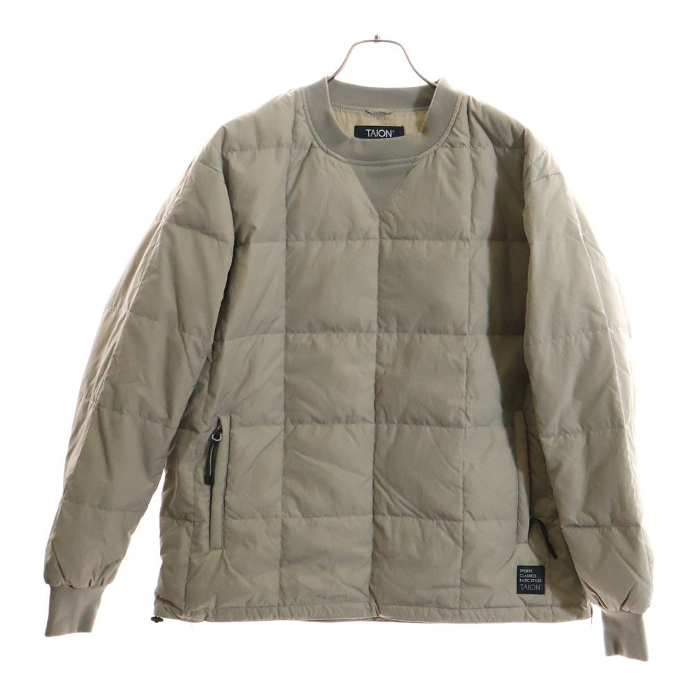 TAION(タイオン) ジップアップ キルティングジャケット グレー QC-078287