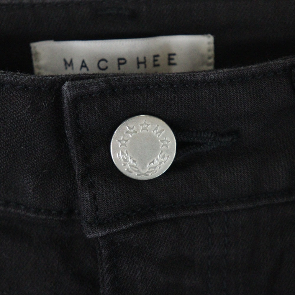 MACPHEE(マカフィ) ジップフライ スキニーパンツ ブラック レディース 12-04-74-04002