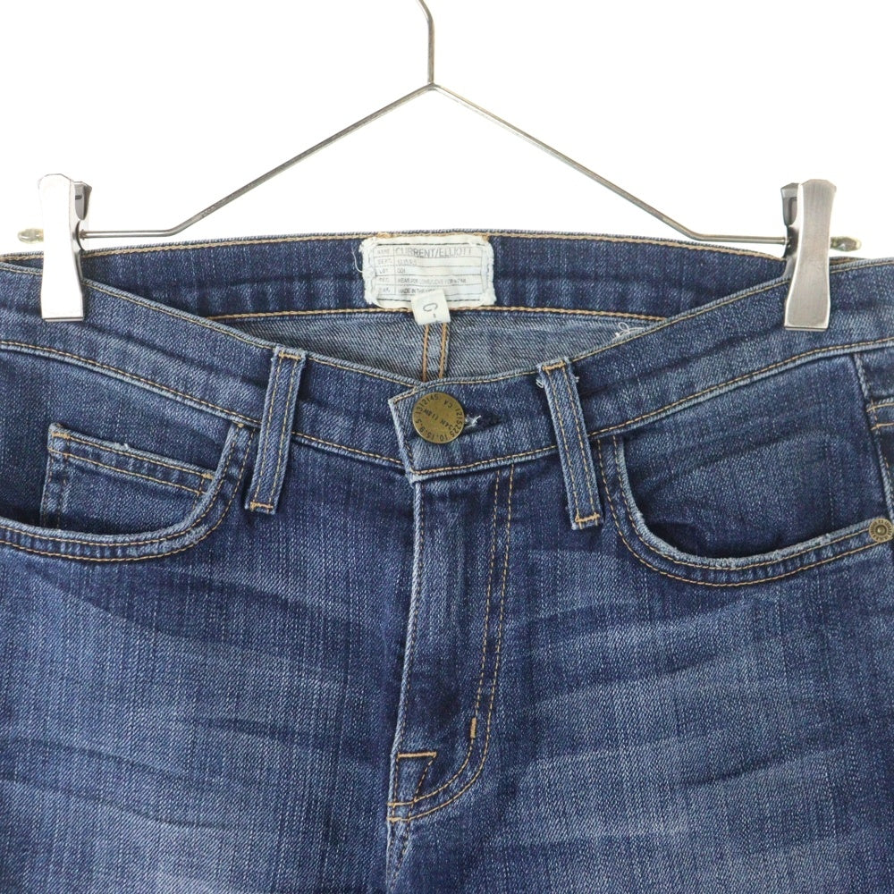 CURRENT ELLIOTT(カレントエリオット) ジップフライ デニムパンツ インディゴ レディース 1557-0400