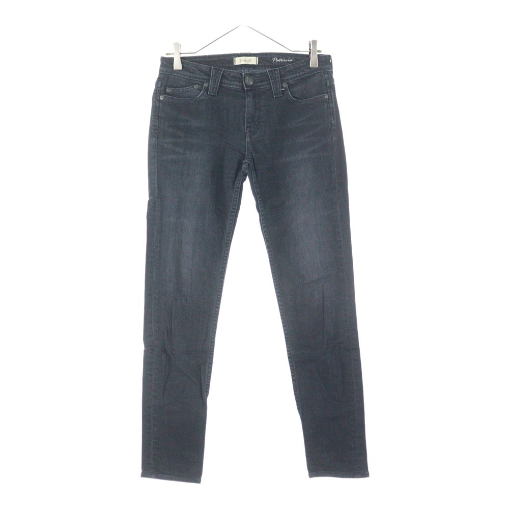 YANUK(ヤヌーク) ジップフライ スキニーパンツ ブラック レディース 57143068