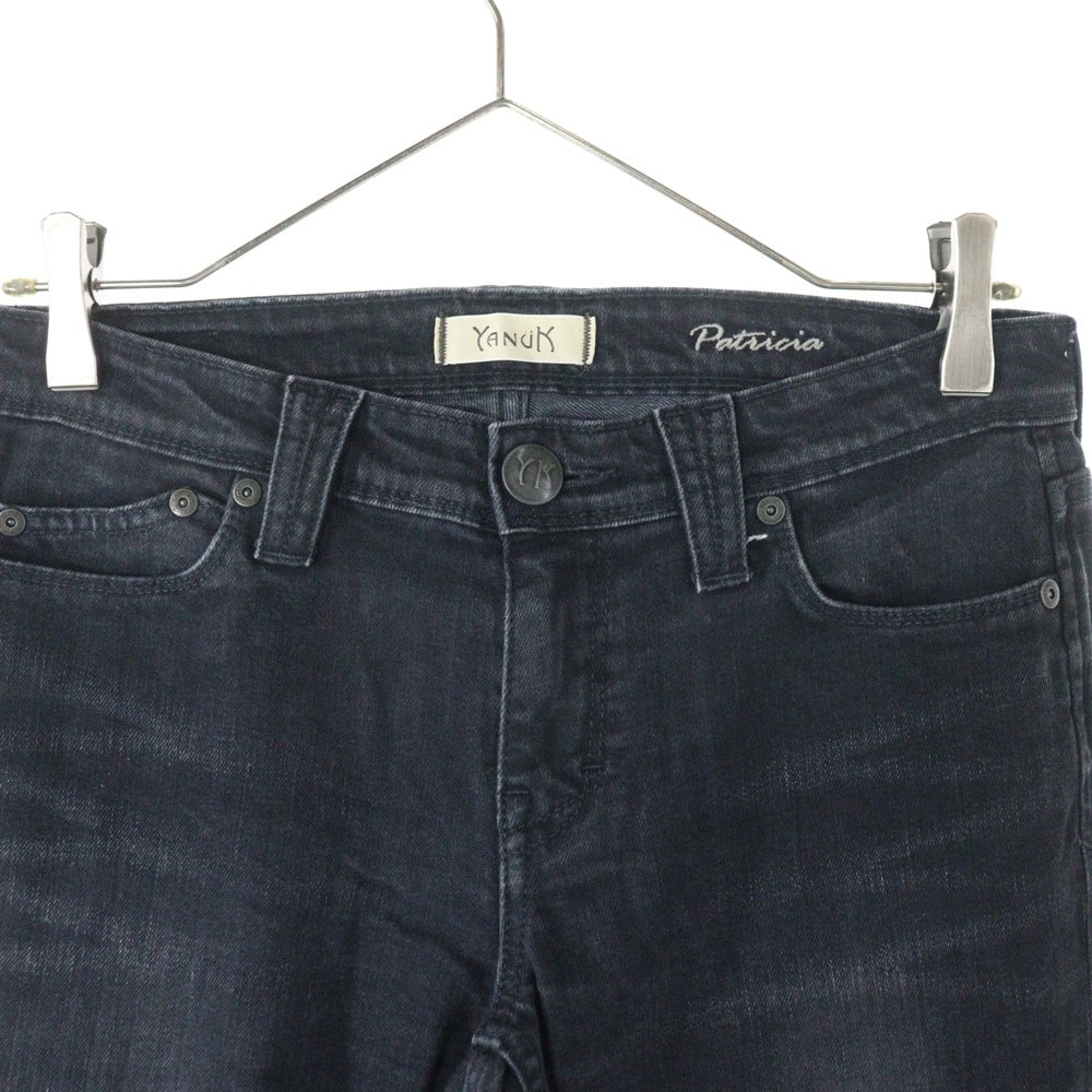 YANUK(ヤヌーク) ジップフライ スキニーパンツ ブラック レディース 57143068