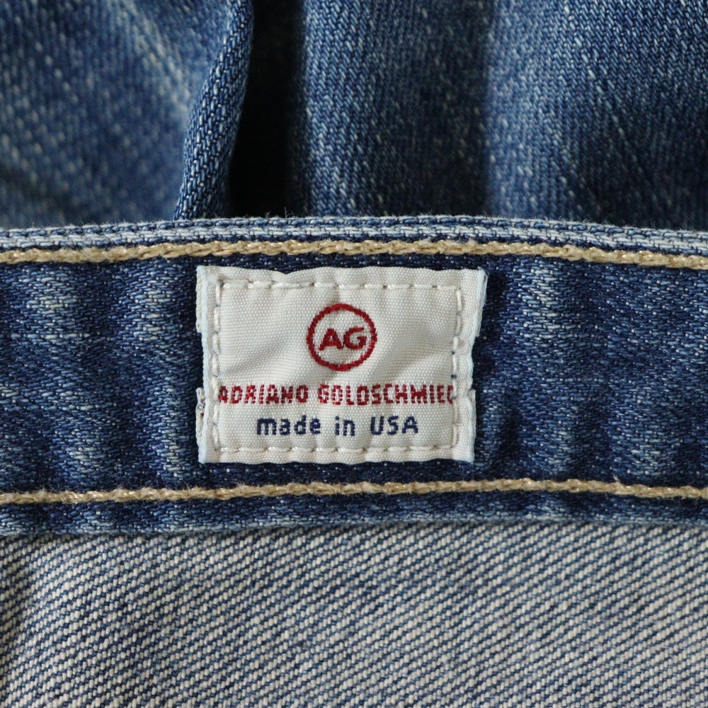 ADRIANO GOLDSCHMIED(アドリアーノゴールドシュミット) ジップフライ ダメージ加工 デニム スキニーパンツ インディゴ レディース AG-21351