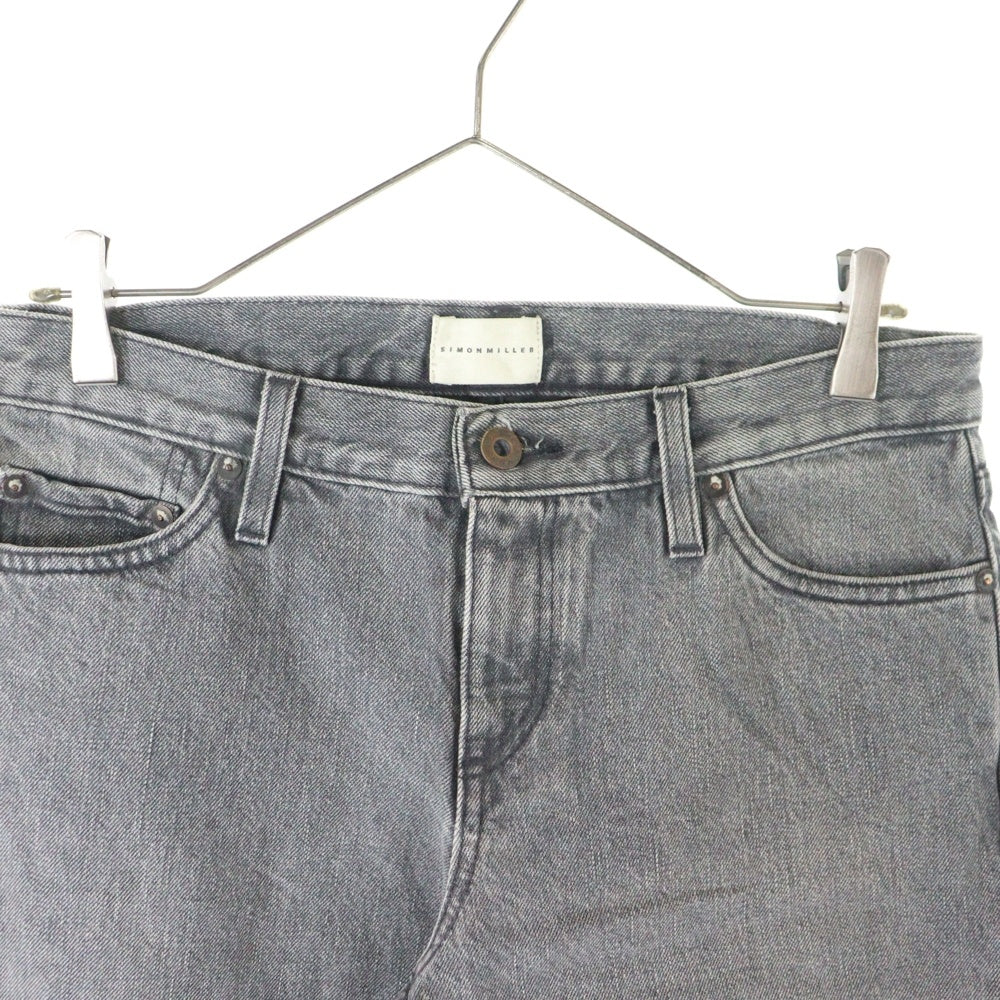 SIMON MILLER(サイモン ミラー) ジップフライ デニムパンツ グレー レディース 66-02-771012