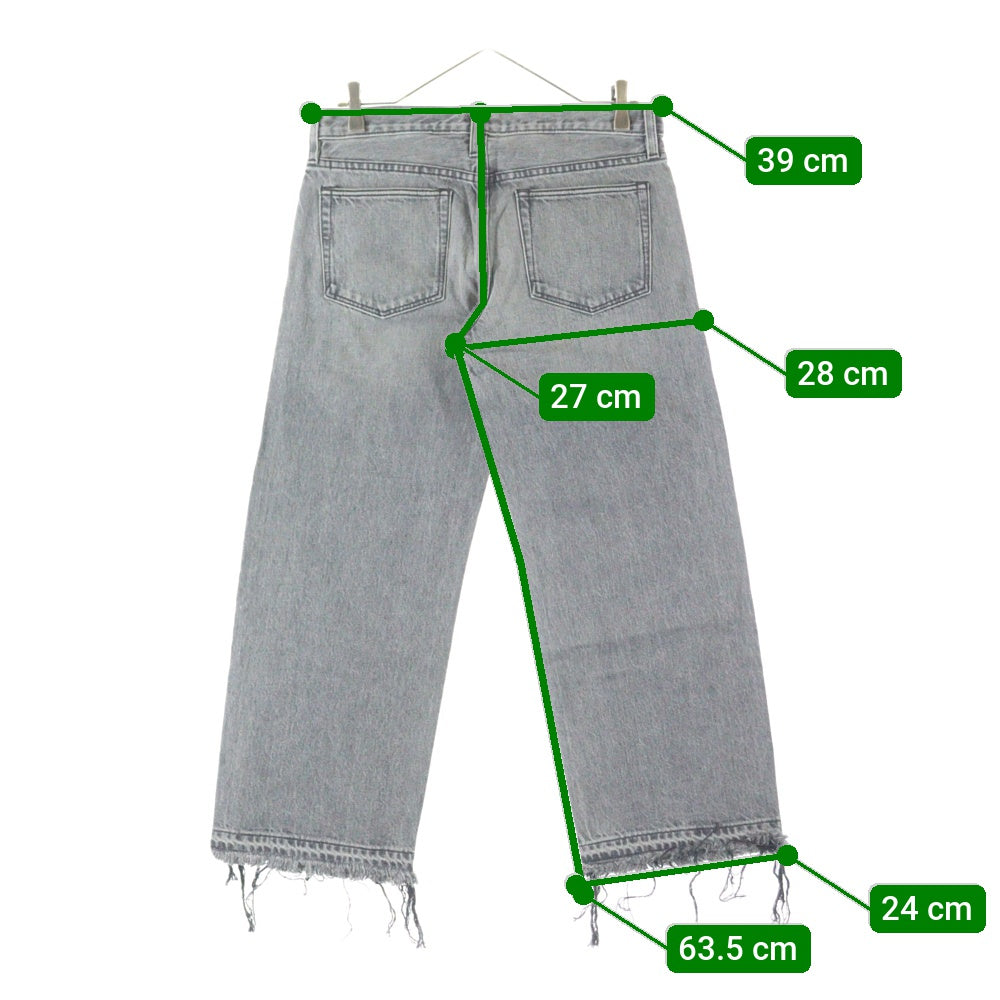 SIMON MILLER(サイモン ミラー) ジップフライ デニムパンツ グレー レディース 66-02-771012