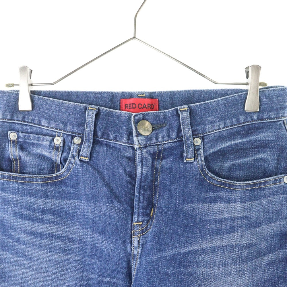 RED CARD(レッドカード) ジップフライ デニムパンツ インディゴ レディース 26404