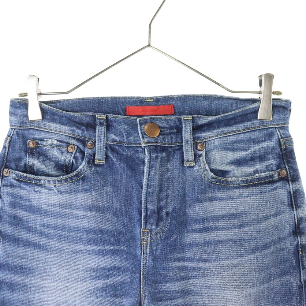 RED CARD(レッドカード) ジップフライ デニムパンツ インディゴ レディース 64527