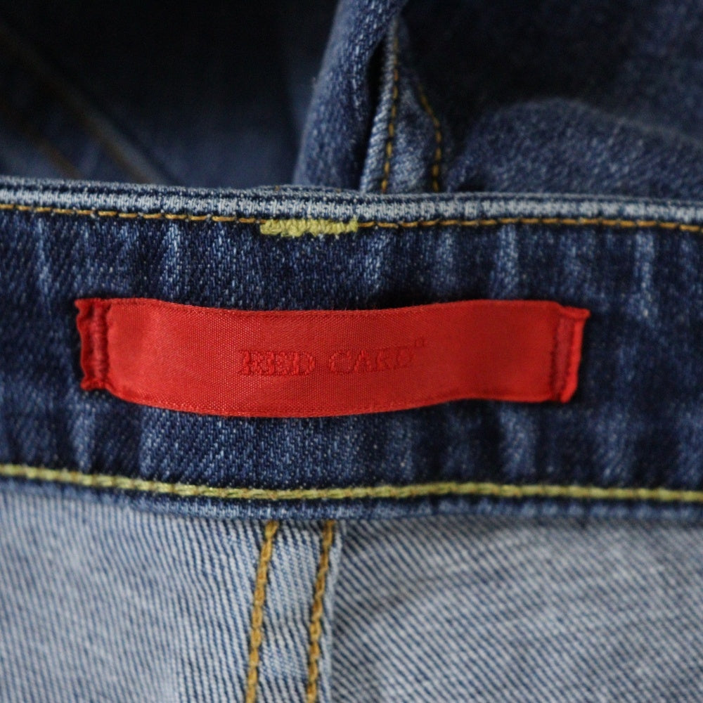 RED CARD(レッドカード) ジップフライ デニムパンツ インディゴ レディース 33495