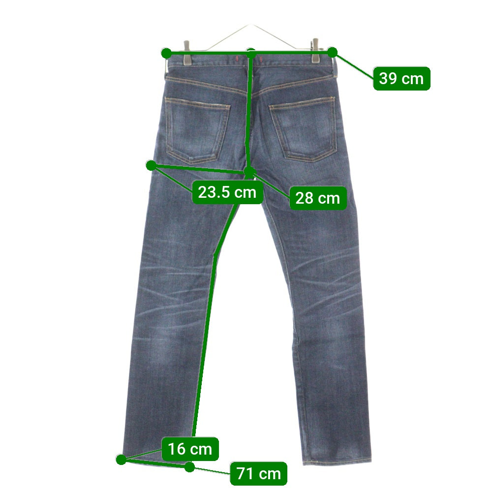 RED CARD(レッドカード) ジップフライ デニムパンツ インディゴ レディース 64503