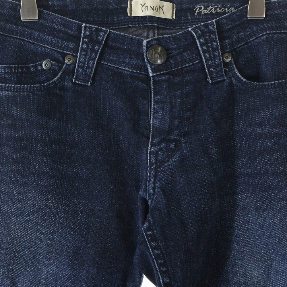 YANUK(ヤヌーク) ジップフライ デニム スキニーパンツ インディゴ レディース 57133047