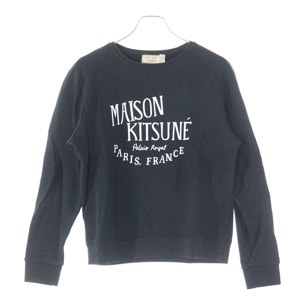 MAISON KITSUNE(メゾンキツネ) ロゴプリント スウェット トレーナー ブラック FW17W705