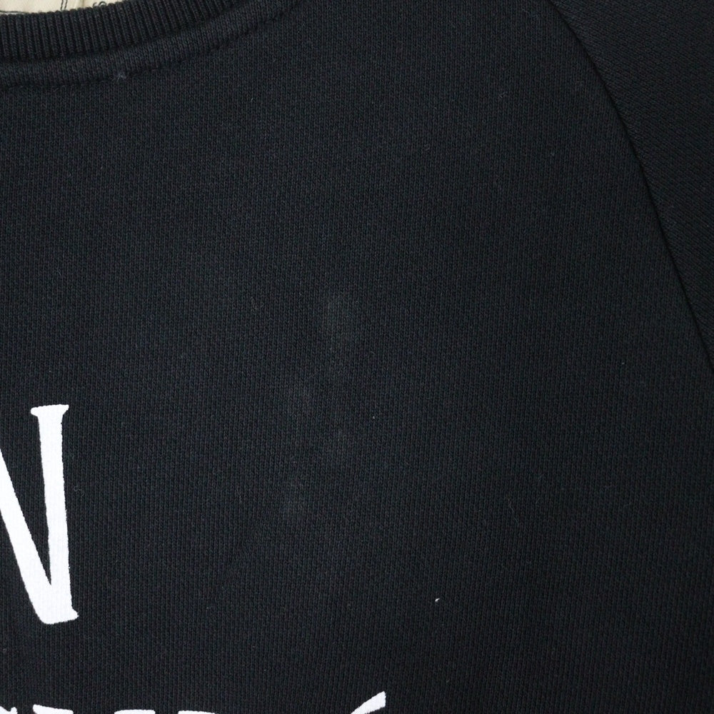 MAISON KITSUNE(メゾンキツネ) ロゴプリント スウェット トレーナー ブラック FW17W705