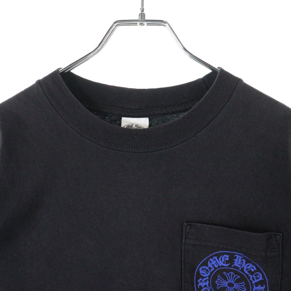 CHROME HEARTS(クロムハーツ) OLD オールド ホースシューCHプリント 半袖Tシャツ カットソー ブラック/ブルー