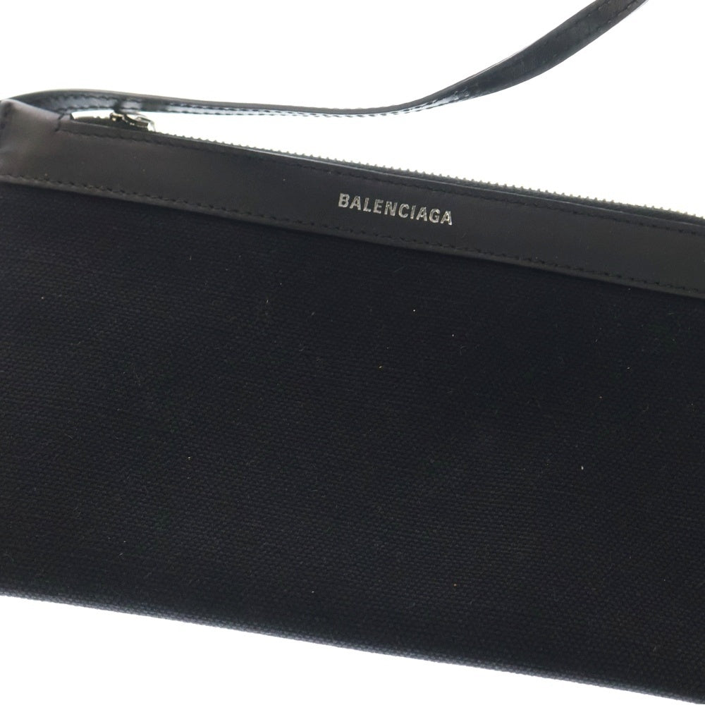 BALENCIAGA(バレンシアガ) ネイビーカバスS キャンバス トートバッグ ブラック 339933