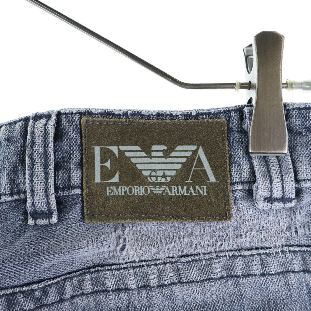 EMPORIO ARMANI(エンポリオアルマーニ) 90S リペア加工 ボタンフライ ストレートデニムパンツ グレー