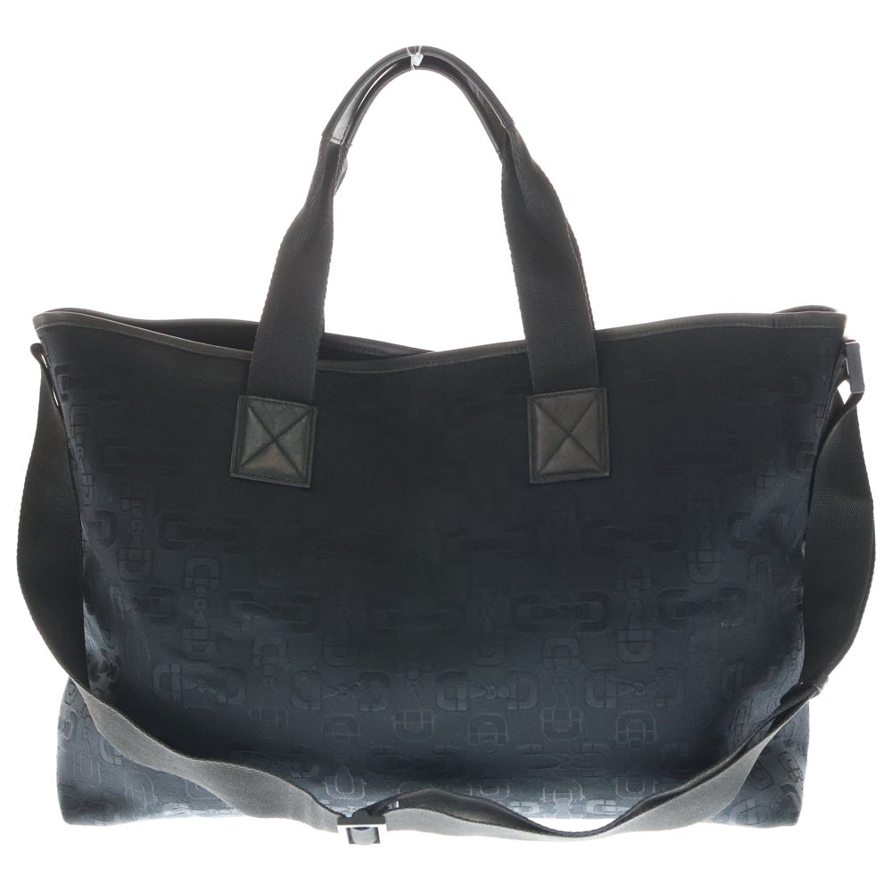 GUCCI(グッチ) ホースビット キャンバス 2WAY トートバッグ ショルダーバッグ ブラック 240058