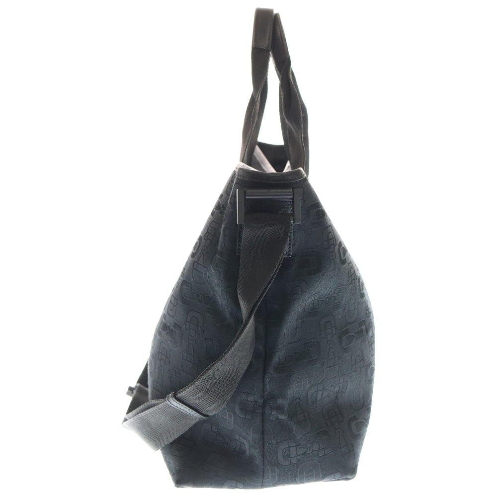 GUCCI(グッチ) ホースビット キャンバス 2WAY トートバッグ ショルダーバッグ ブラック 240058