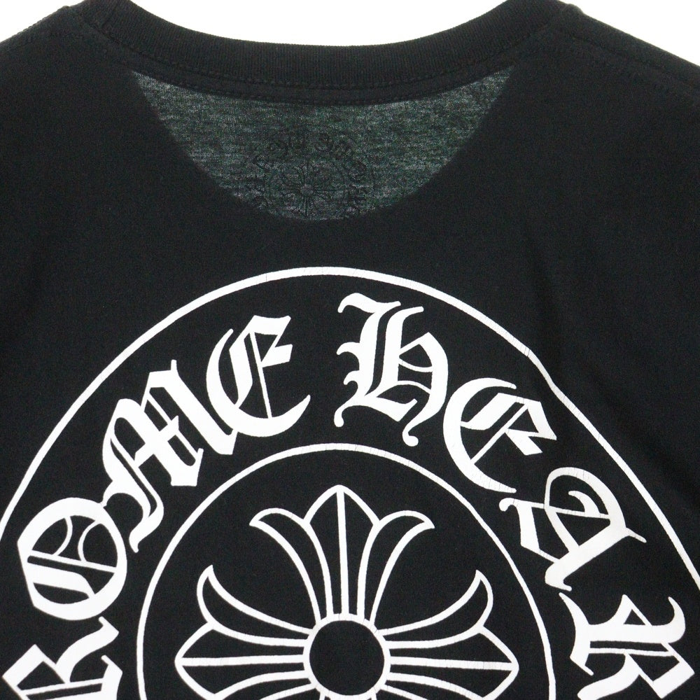 CHROME HEARTS(クロムハーツ) Horseshoe Tee ホースシューロゴ クルーネック半袖Tシャツカットソー ブラック