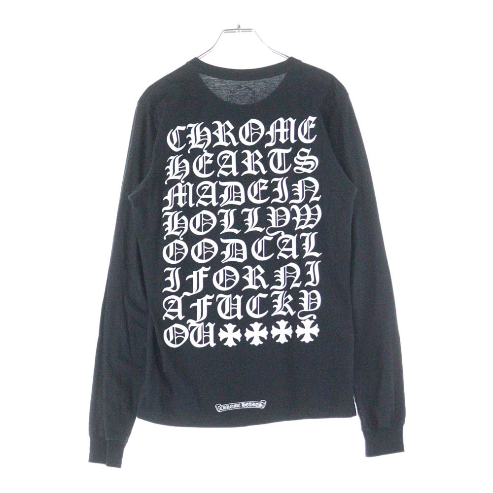 CHROME HEARTS(クロムハーツ) Old English L/S オールドイングリッシュ 長袖Tシャツ ロンT ブラック