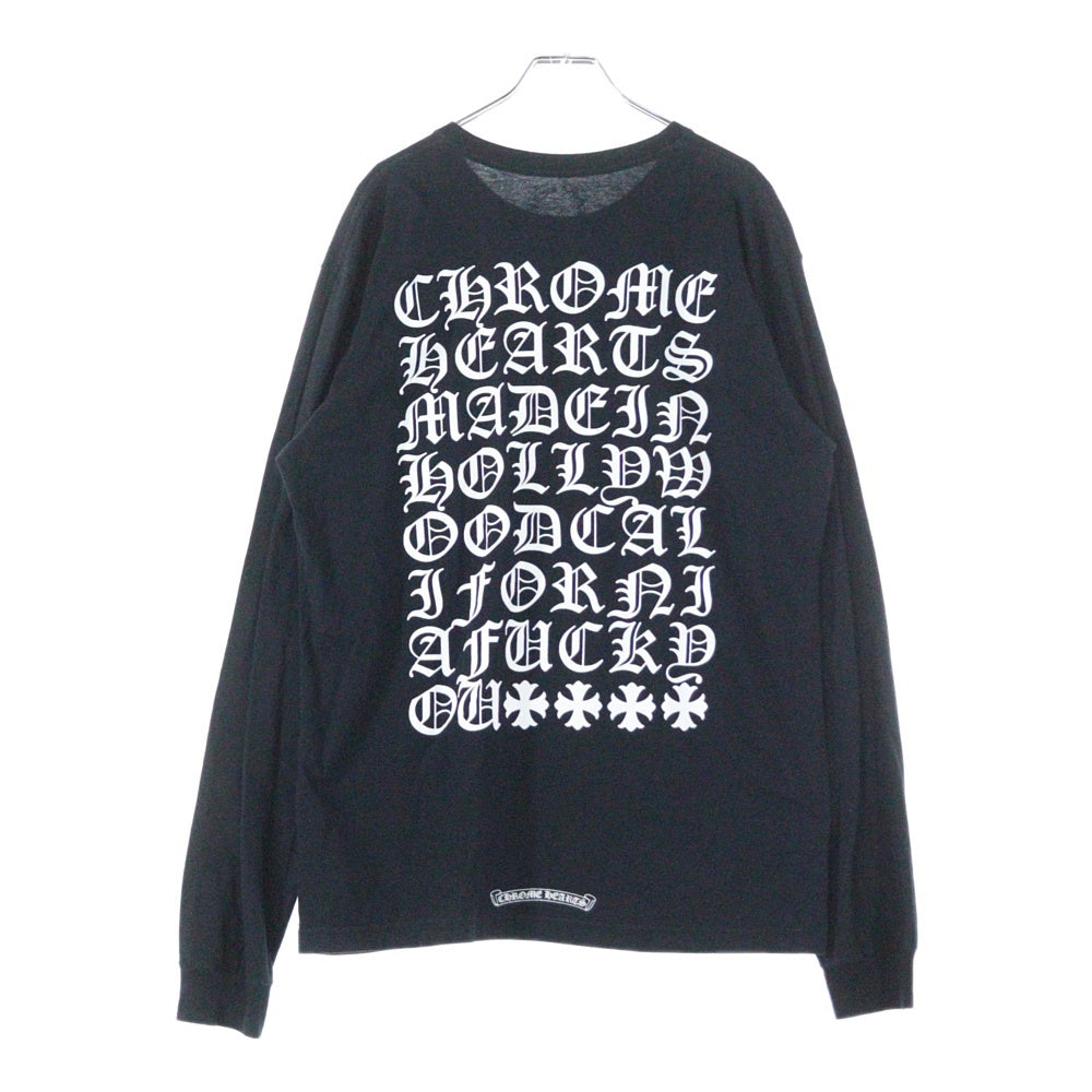 CHROME HEARTS(クロムハーツ) Old English L/S オールドイングリッシュ 長袖Tシャツ ロンT ブラック