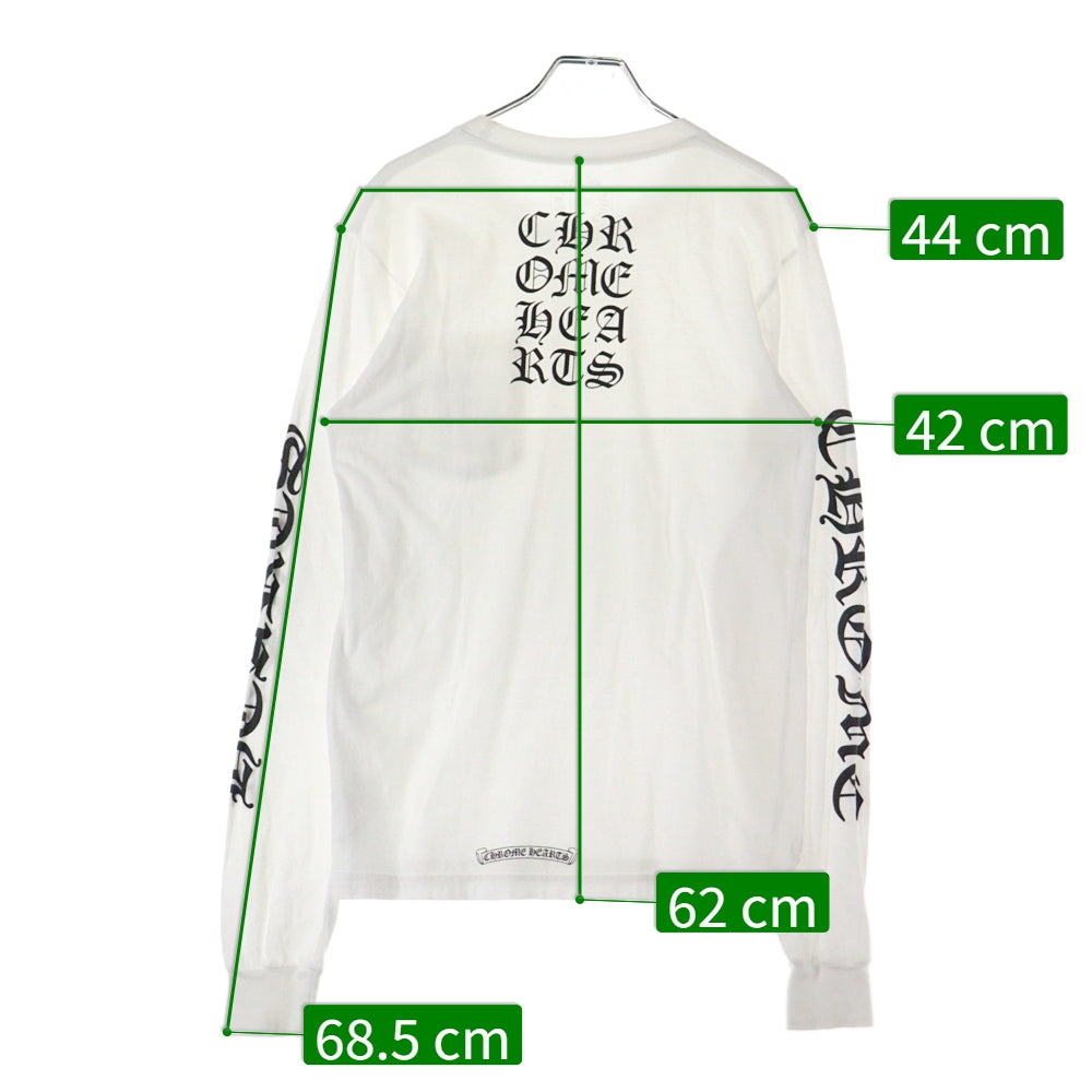 CHROME HEARTS(クロムハーツ) VERTICAL L/S バーティカル 長袖Tシャツ ロンT ブラック