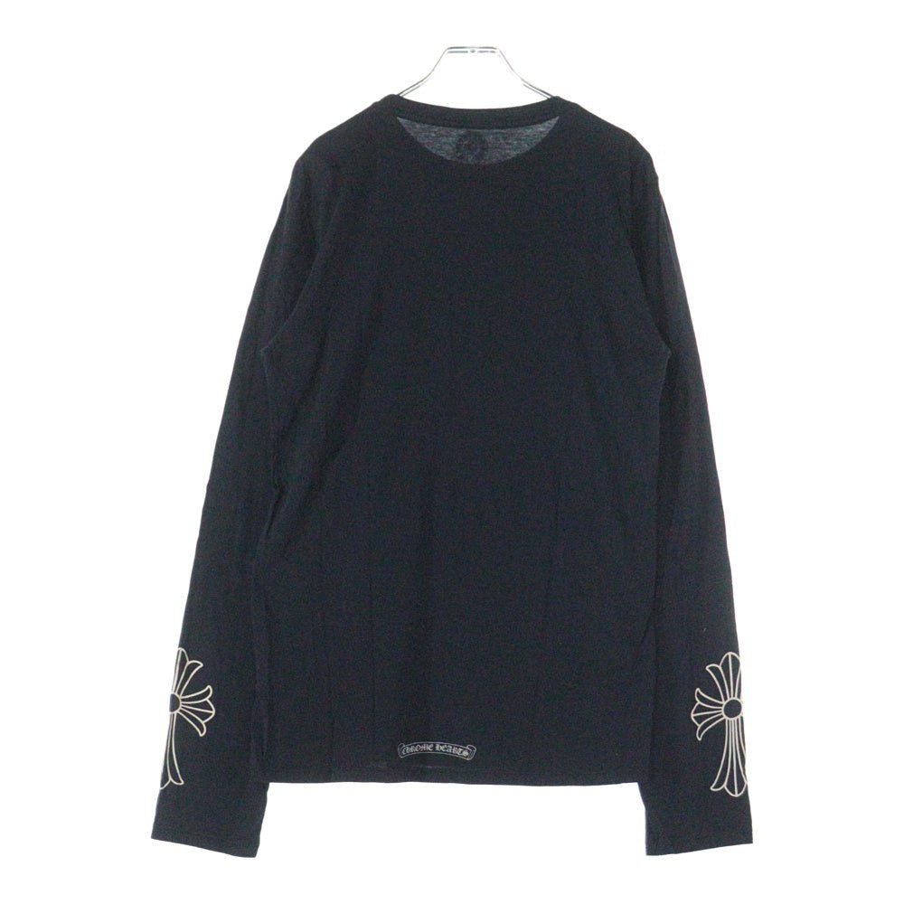 CHROME HEARTS(クロムハーツ) CUFF CROSS L/S カフクロス 長袖Tシャツ ロンT ブラック