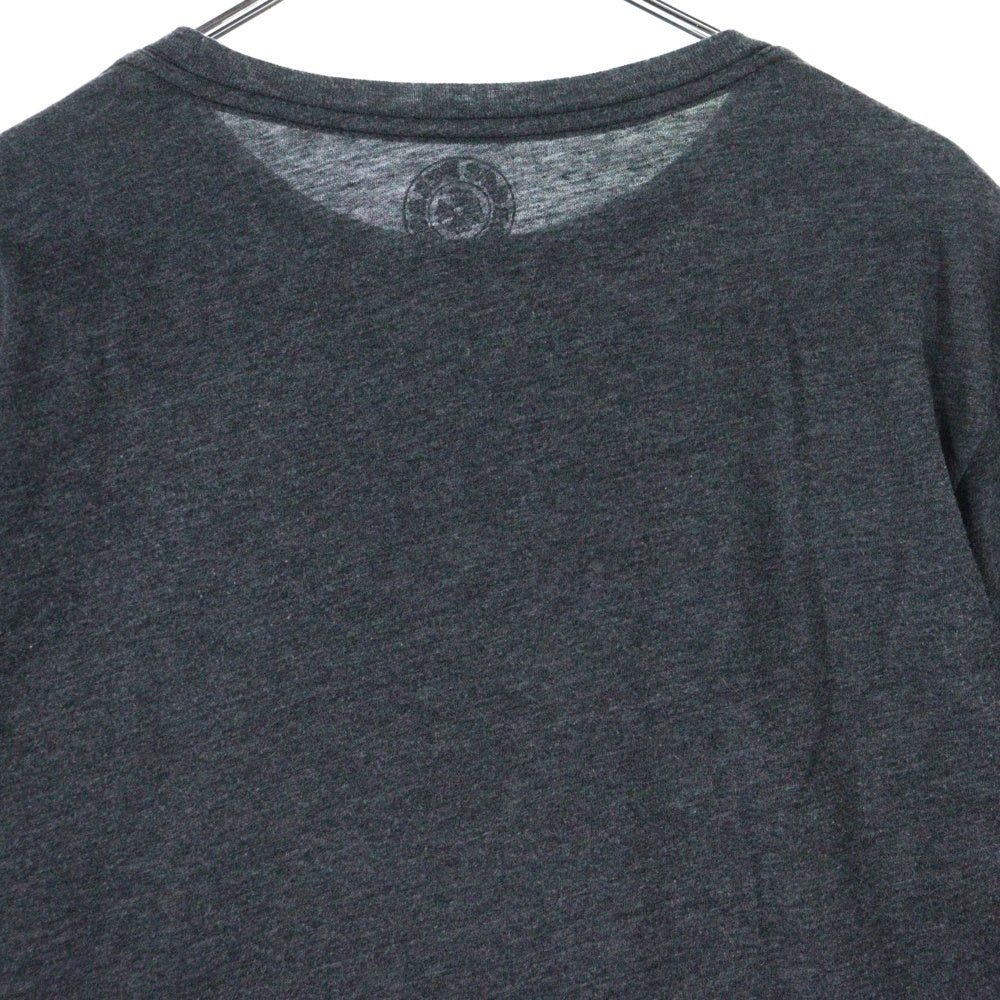 CHROME HEARTS(クロムハーツ) CUFF CROSS L/S カフクロス 長袖Tシャツ ロンT グレー/ホワイト
