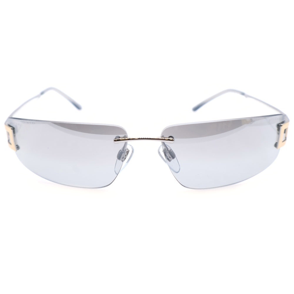 BVLGARI(ブルガリ) sunglasses eyewear スクエアレンズ サングラス アイウェア ブラック/シルバー