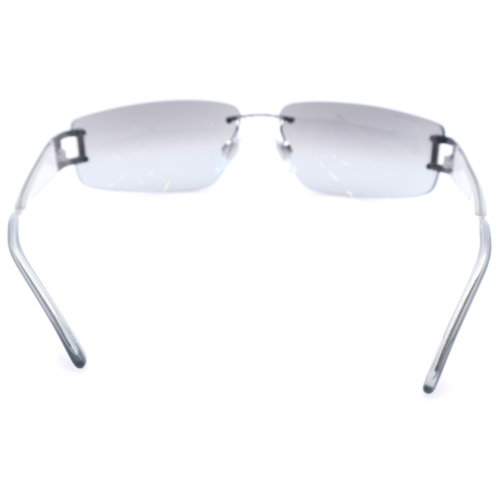 BVLGARI(ブルガリ) sunglasses eyewear スクエアレンズ サングラス アイウェア ブラック/シルバー