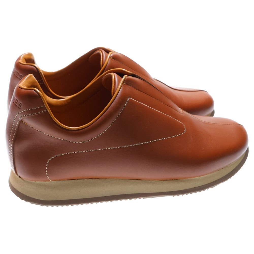 HERMES(エルメス) クイック レザー スリッポン シューズ ブラウン レディース