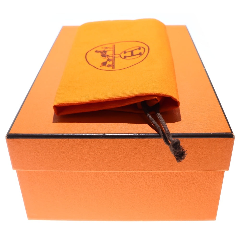 HERMES(エルメス) クロスベルト レザー サンダル ブラック レディース