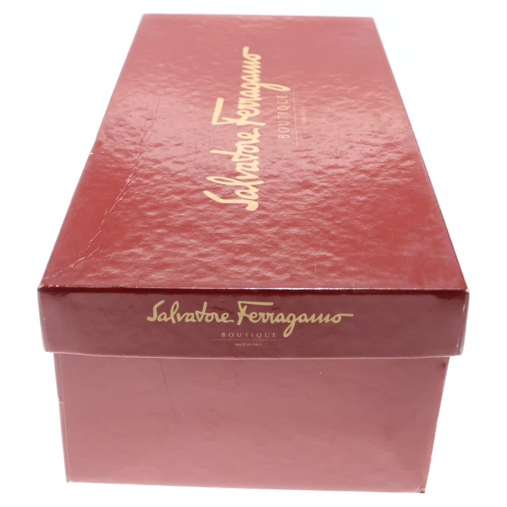 Salvatore Ferragamo(サルヴァトーレ フェラガモ) ヴァラリボン フラット パンプス ホワイト レディース