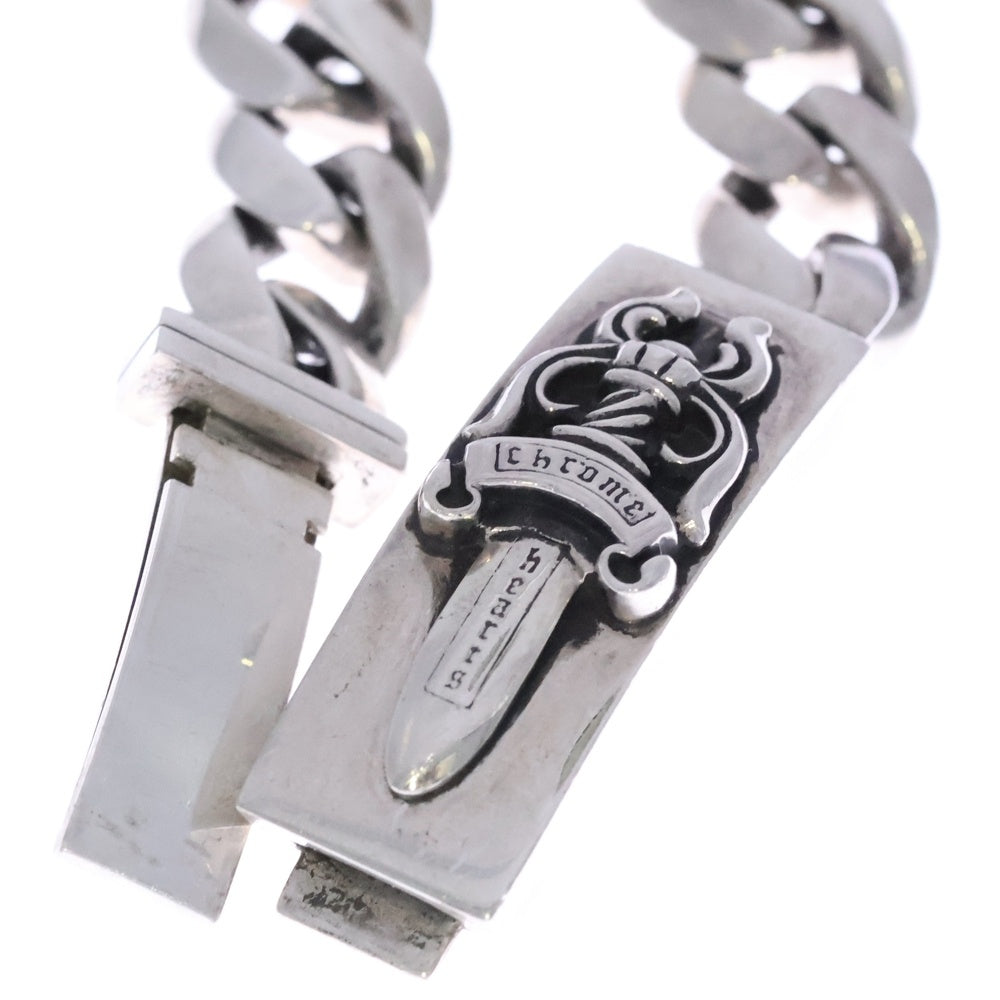 CHROME HEARTS(クロムハーツ) ID DAGGER ダガーIDクラシックリンクブレスレット 13LINK シルバー BCA156