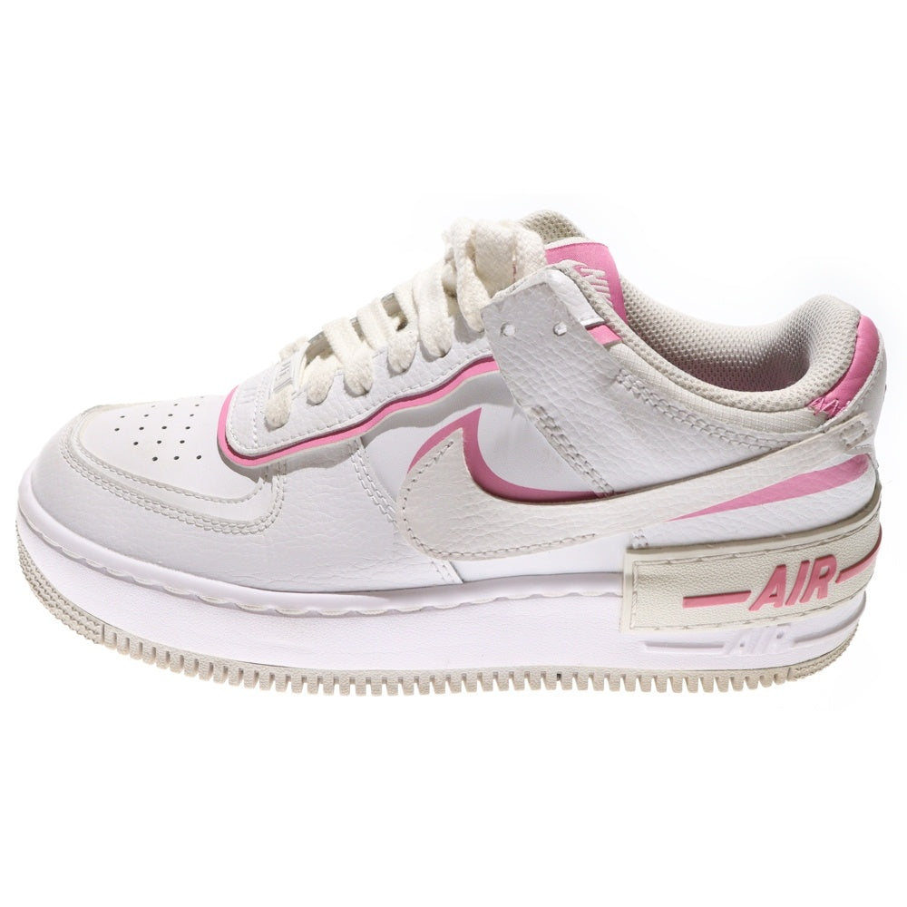 NIKE(ナイキ) WMNS AIR FORCE1 SHADOW CI0919-102 ウィメンズ エアフォース1 ローカットスニーカー ホワイト/ピンク US7.5/24.5cm