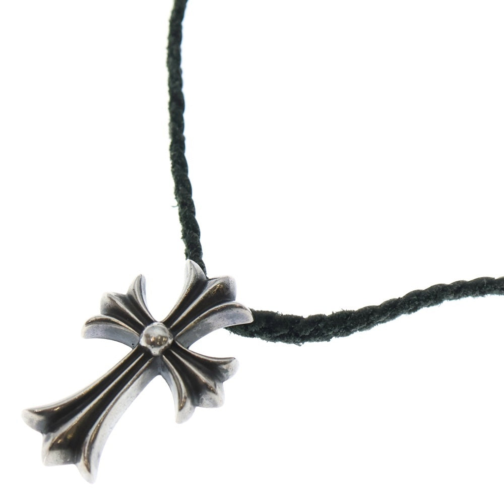 CHROME HEARTS(クロムハーツ) CH CRS SMLスモールCHクロス BC ボロチップブレイド ネックレス シルバー BCA220