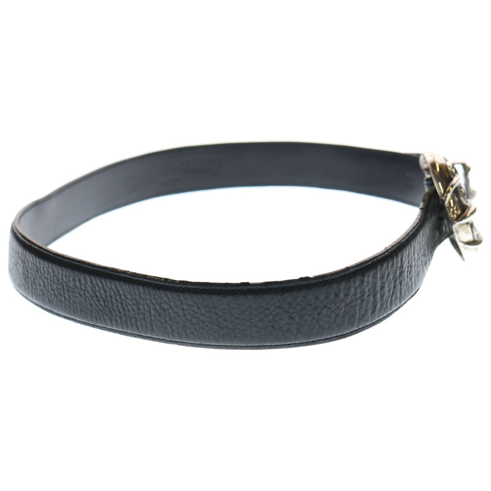 CHROME HEARTS(クロムハーツ) TALON BELT 3PIECE タロンベルト3ピース シルバー925 レザー ブラック