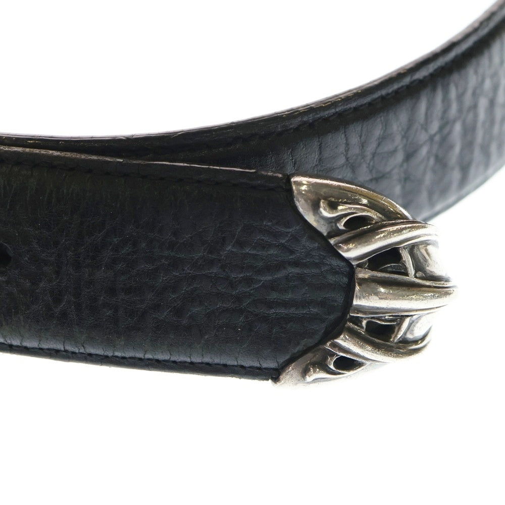 CHROME HEARTS(クロムハーツ) TALON BELT 3PIECE タロンベルト3ピース シルバー925 レザー ブラック