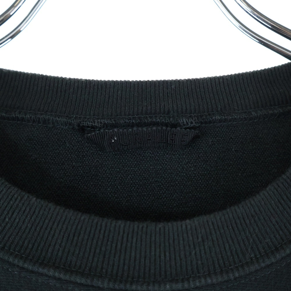 AURALEE(オーラリー) super milled sweat cut off A8AP05SM カットオフ 長袖Tシャツ カットソー ブラック レディース