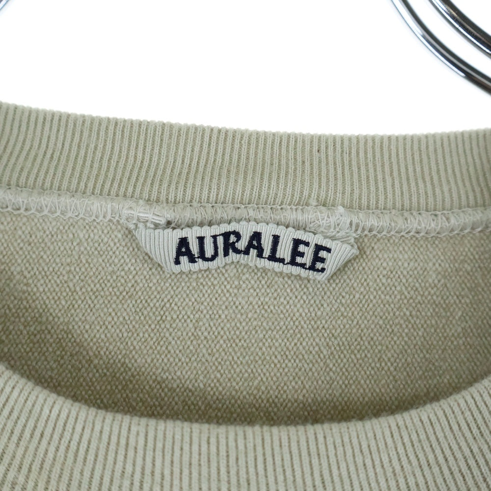 AURALEE(オーラリー) super milled sweat cut off A9AP05SM カットオフ 長袖Tシャツ カットソー ベージュ レディース