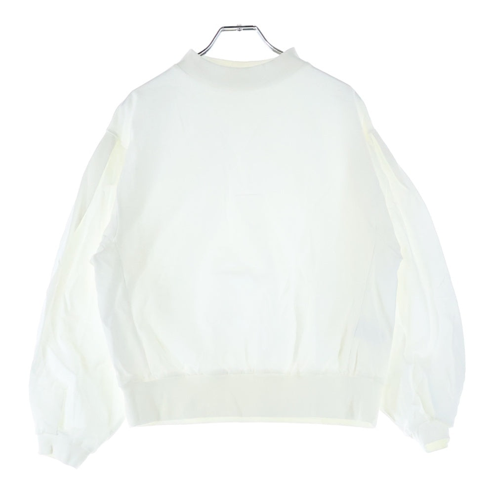 MACPHEE(マカフィ) コットンハイゲージジャージー ボリュームスリーブプルオーバー トレーナー ホワイト レディース 12-03-21-03707
