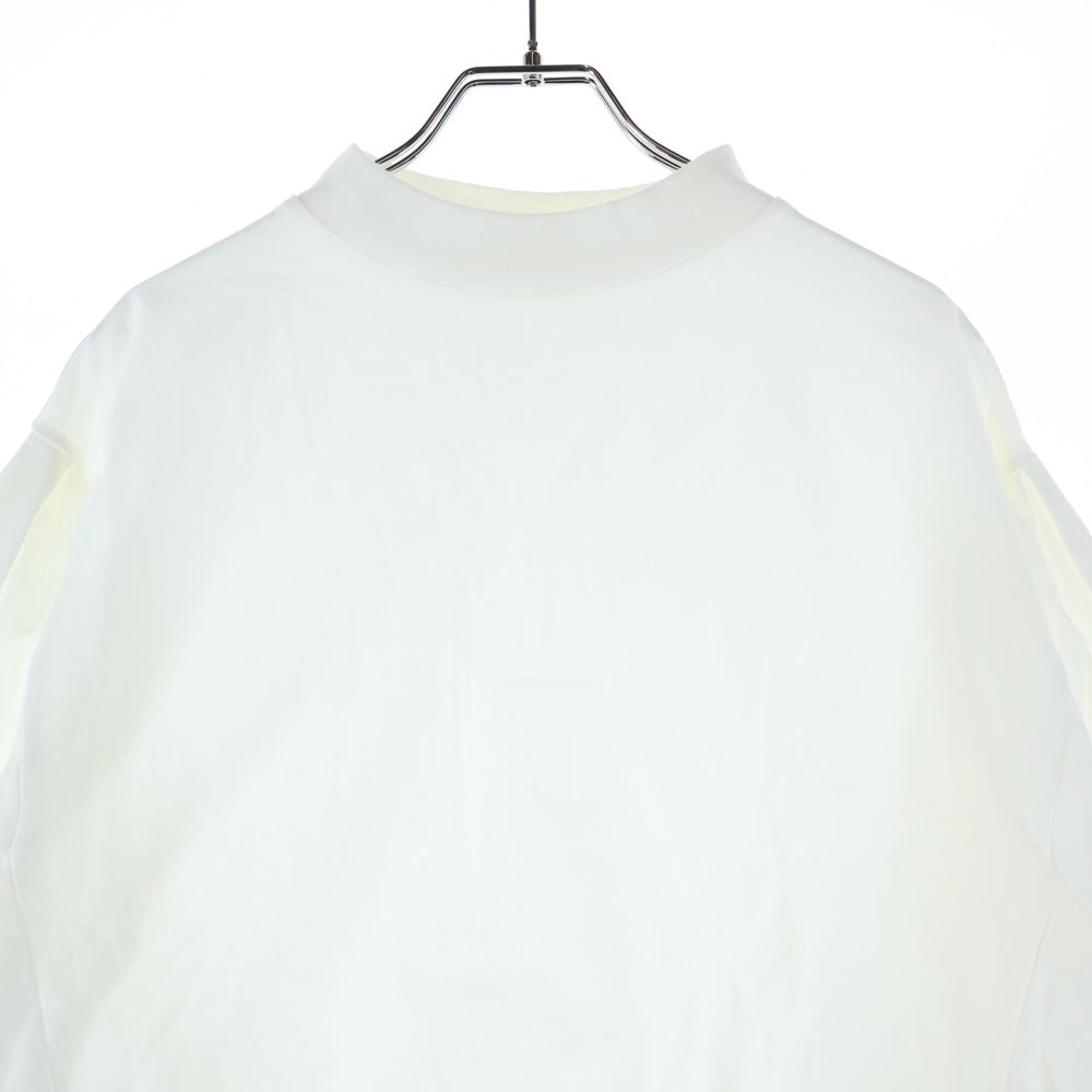 MACPHEE(マカフィ) コットンハイゲージジャージー ボリュームスリーブプルオーバー トレーナー ホワイト レディース 12-03-21-03707