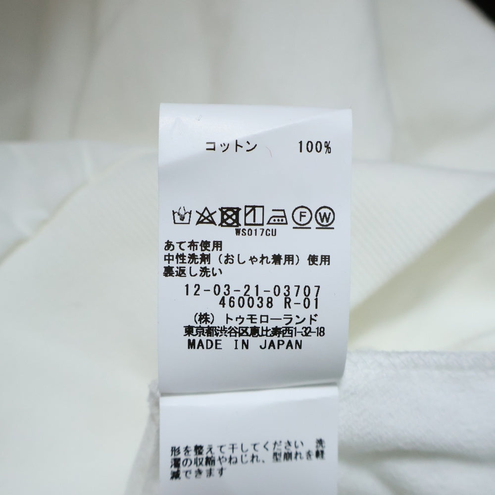 MACPHEE(マカフィ) コットンハイゲージジャージー ボリュームスリーブプルオーバー トレーナー ホワイト レディース 12-03-21-03707