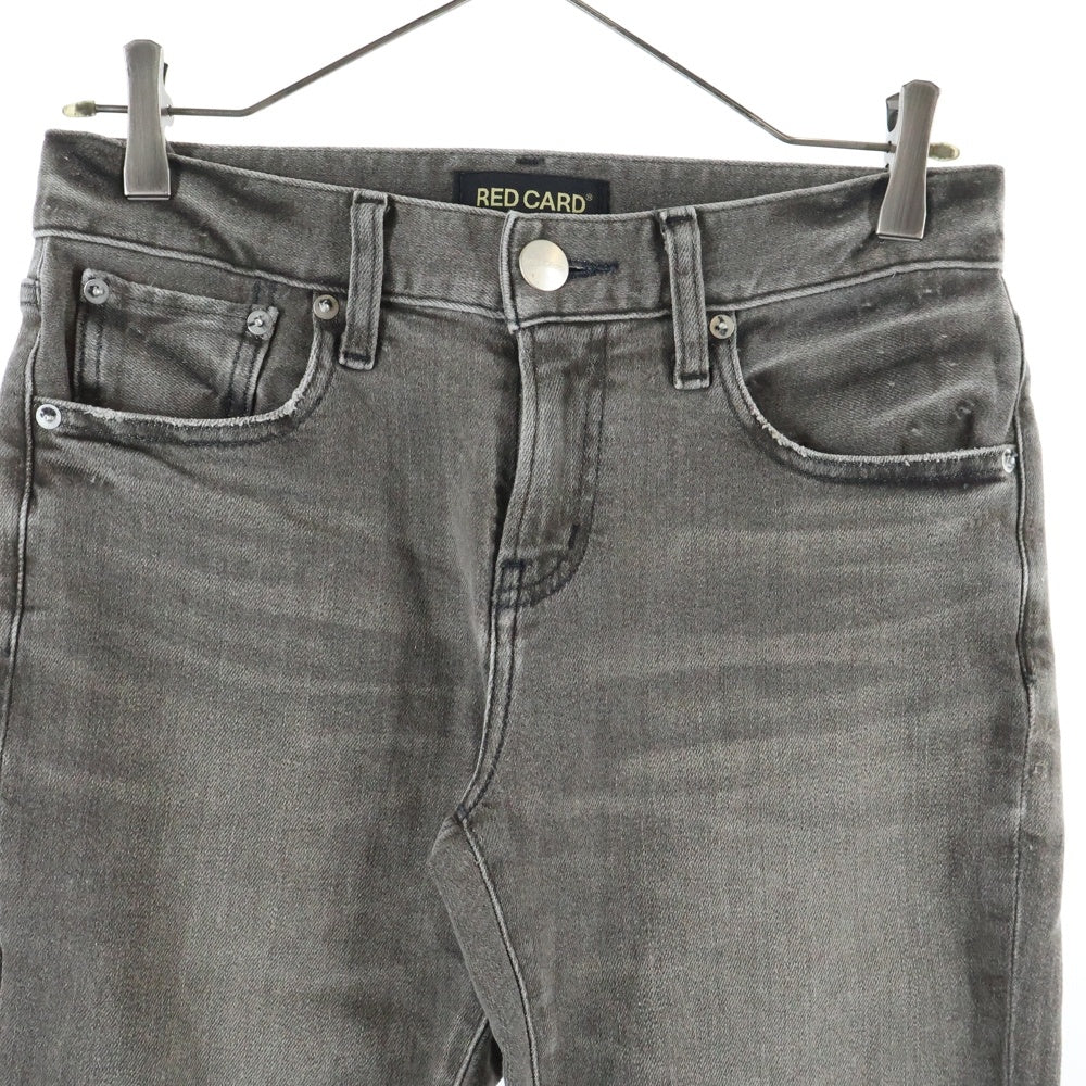 RED CARD(レッドカード) スキニー デニムパンツ グレー 46403 レディース