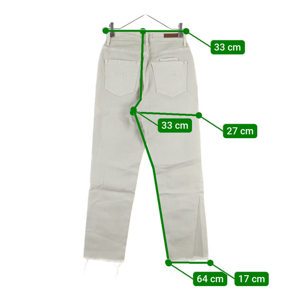 YANUK(ヤヌーク) カットオフ デニムパンツ ベージュ 57103215 レディース