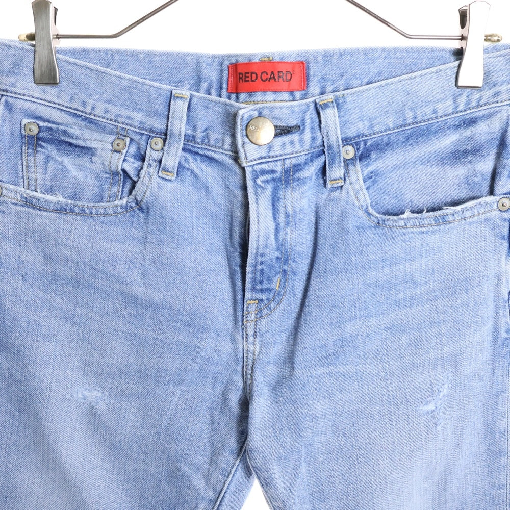 RED CARD(レッドカード) スリムテーパードデニムパンツ インディゴ 12403G レディース