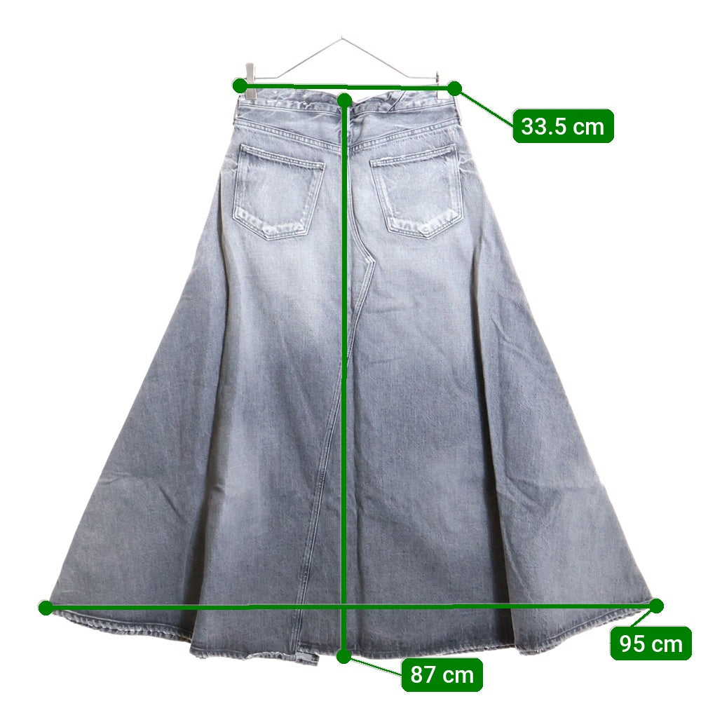 upper hights(アッパーハイツ) デニムスカート グレー 825S06 レディース