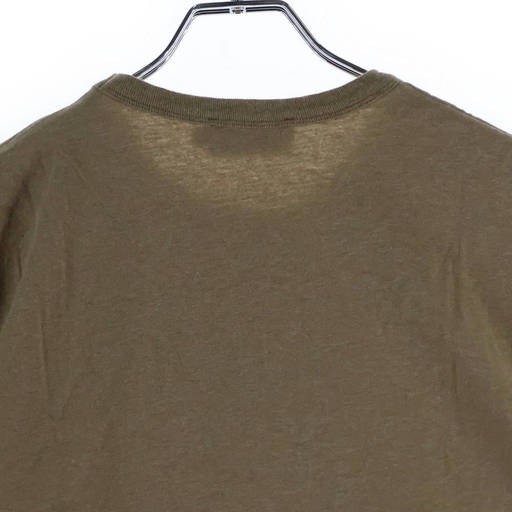 MAISON KITSUNE(メゾンキツネ) ロゴ 半袖Tシャツ カットソー ブラウン KMM-18510-B