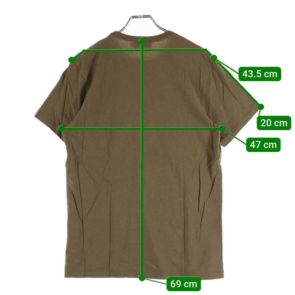 MAISON KITSUNE(メゾンキツネ) ロゴ 半袖Tシャツ カットソー ブラウン KMM-18510-B