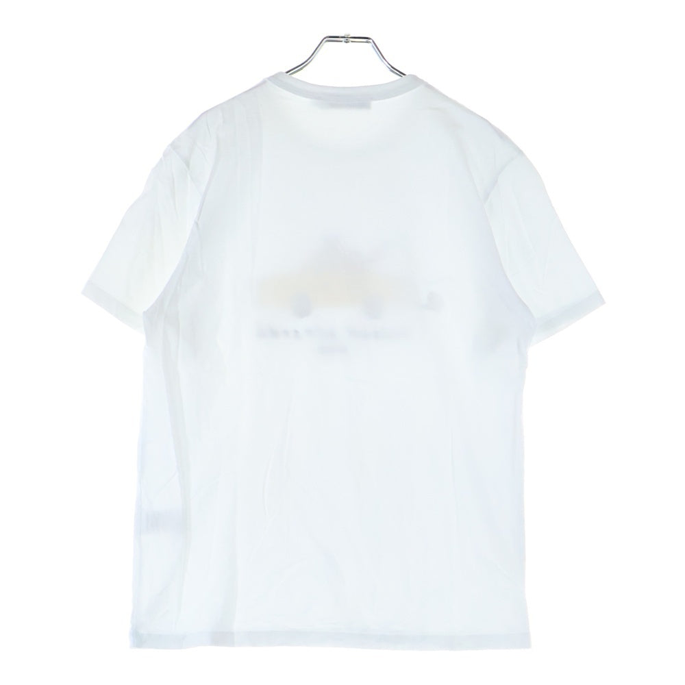 MAISON KITSUNE(メゾンキツネ) OLY タクシー フォックス プリント 半袖Tシャツ ホワイト IU00101KJ0008