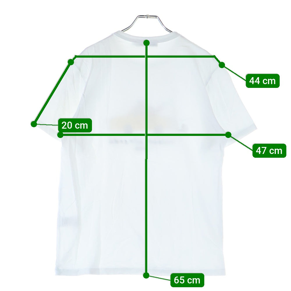 MAISON KITSUNE(メゾンキツネ) OLY タクシー フォックス プリント 半袖Tシャツ ホワイト IU00101KJ0008