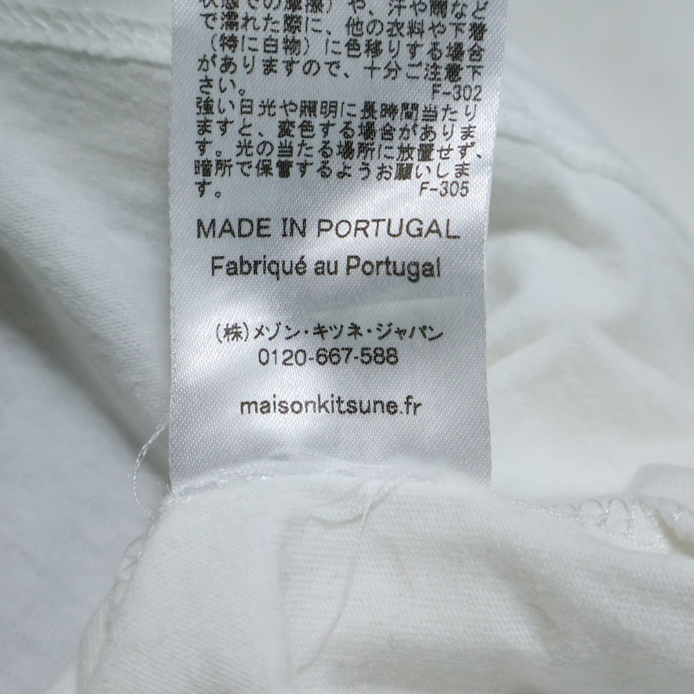 MAISON KITSUNE(メゾンキツネ) プリント 半袖Tシャツ ホワイト KWM-0900-A